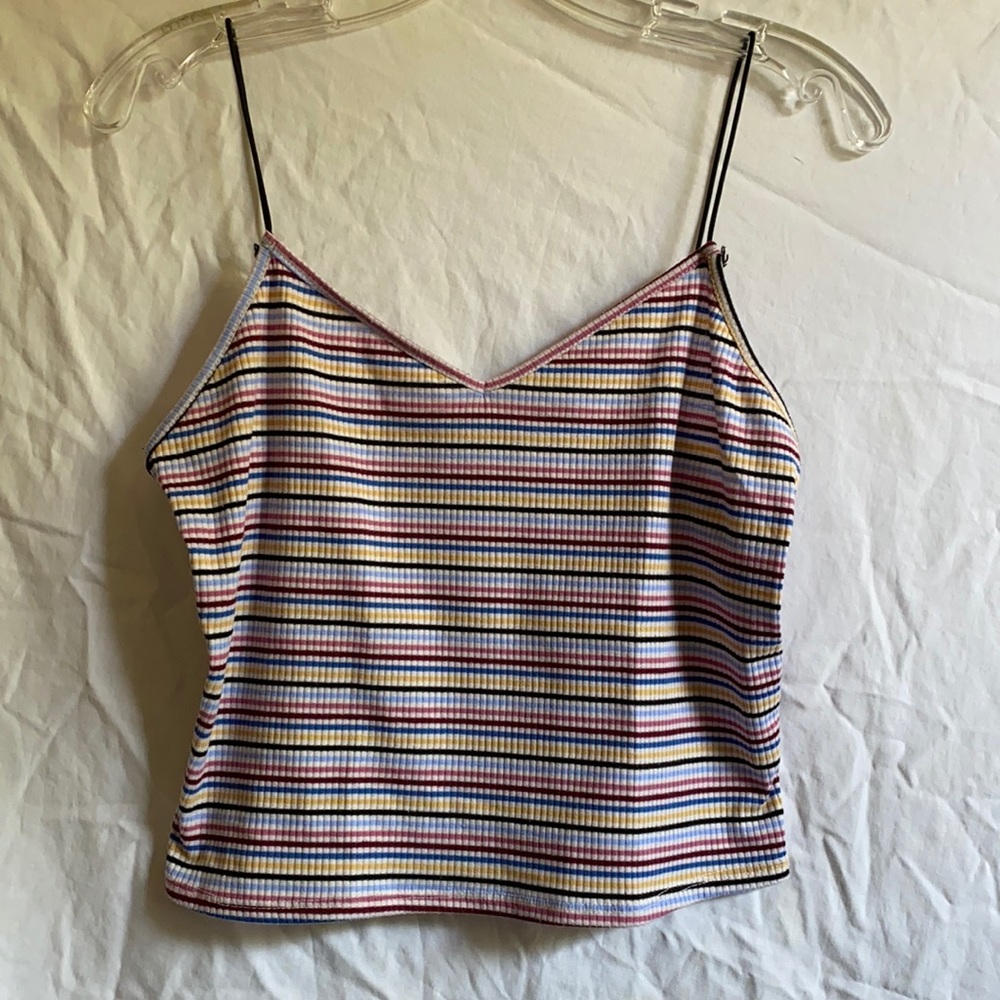Colorful Striped crop top